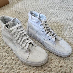 White Used High Top Vans
